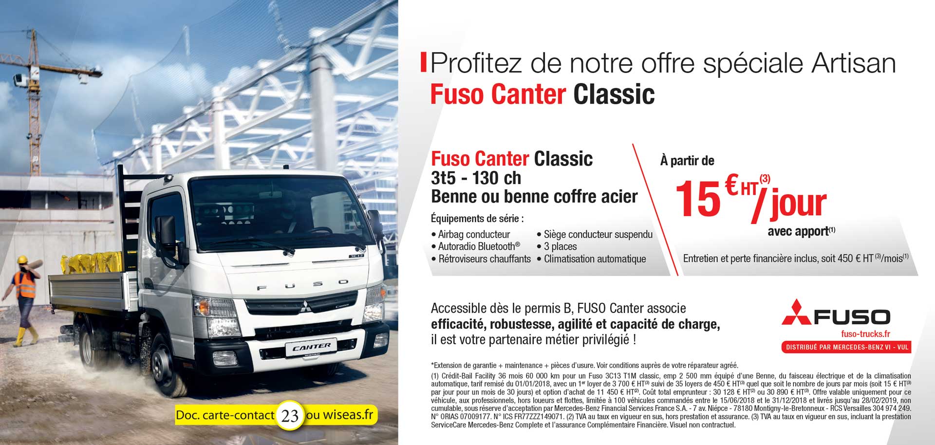 Fuso Canter Classic 3,5T - 130 CV